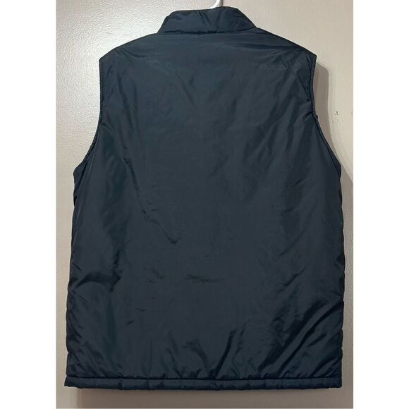 Vintage Ace Herringbone Tri Striped Puffer Vest Women's Large - Picture 9 of 9